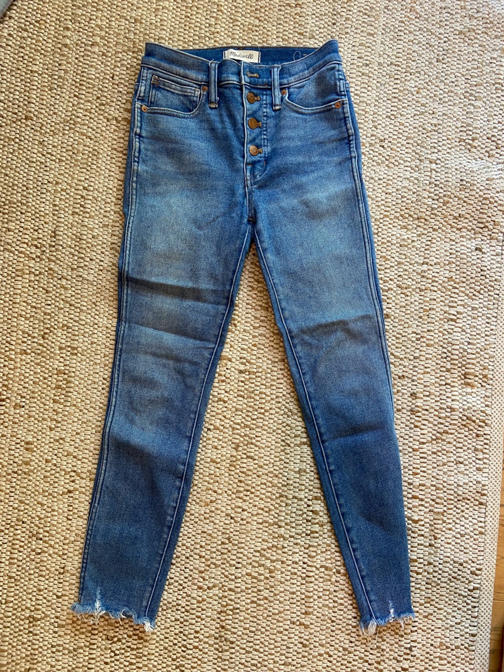Madewell High-Rise Skinny Jeans in Medium Blue Wash